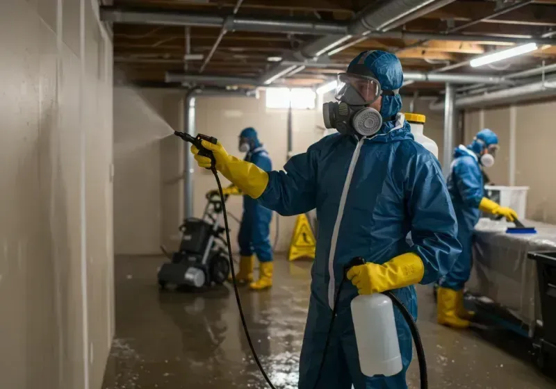 Basement Sanitization and Antimicrobial Treatment process in Medina, TN